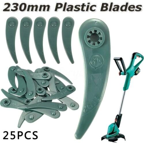 Set Of 25x Plastic Blades For Bosch ART 23-18 Li/26-18Li Grass Strimmer Trimmer