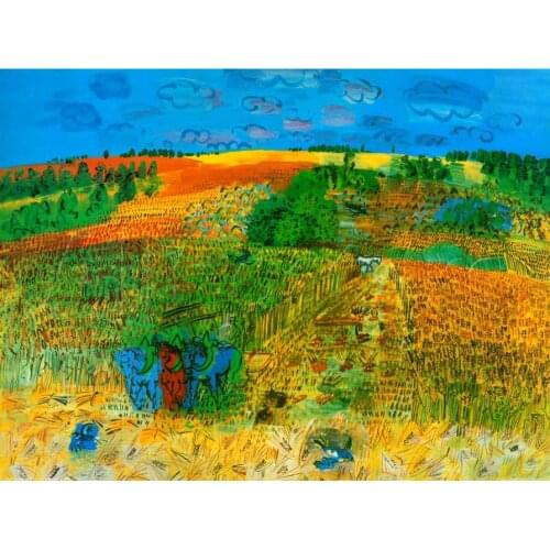 Modern oil painting Landscape The Harvest by Raoul Dufy artwork Reproduction 100% handmade High quality