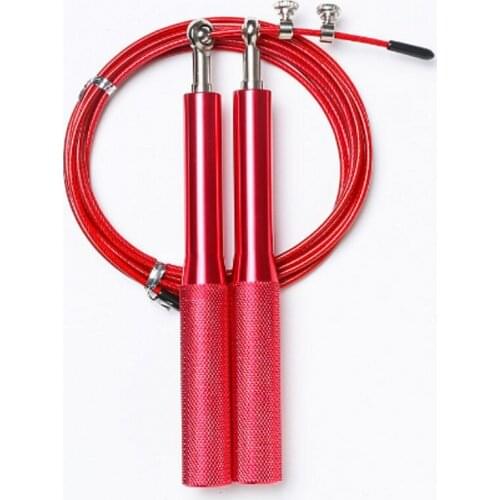 New Jump Rope Fitness Equipment New Adjustable Crossfit Speed Ball Bearing Aluminum Handle Stainless Steel Cable Skipping