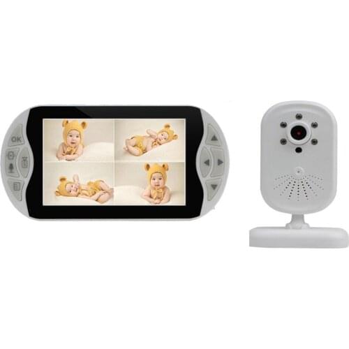 New Arrival 5"wireless baby monitor,Video&Audio baby observer,single channel or 4 channels,video,motion detection 9 languag