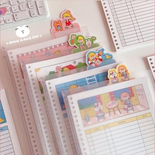 New Arrival Kawaii B5 Binder Refillable Vocabulary Word Book Foreign Languages Memory Notebook School Stationery