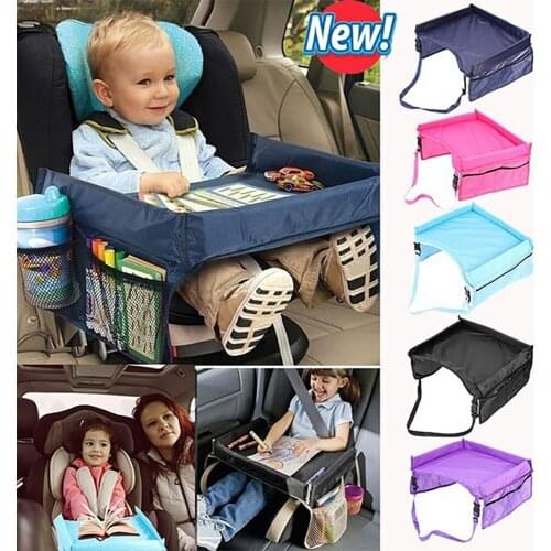 Baby Car Seat Organizer Tray Stroller Kids Toy Food Holder Desk Waterproof Children Portable Table For Car Child Table Storage S