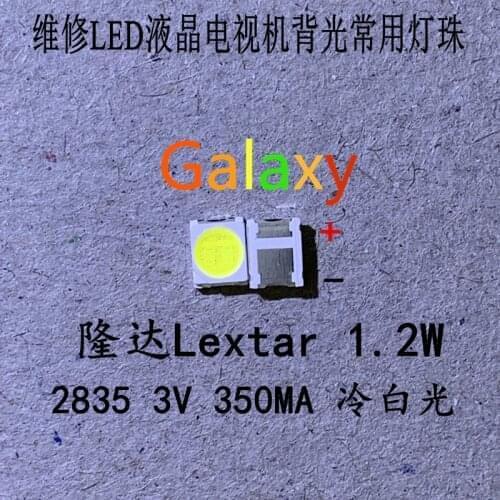 Original LEXTAR 2835 3528 1210 3V 1w-2W SMD LED For Repair TV Backlight Cold white LCD Backlight LED 4000PCS
