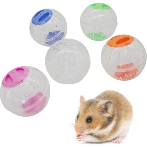 Plastic Clear Breathable Hamster Running Ball Small Pet Rodent Mice Jogging Ball Gerbil Rat Training Exercise Balls Play Toy 1pc