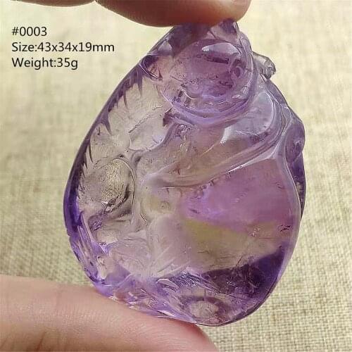 Genuine Natural Ametrine Quartz Purple Yellow Crystal Pendant Women Men Pi Xiu Carved Anniversary Love Gift Necklace AAAAA