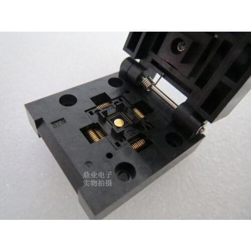 Clamshell QFN-40BT-0.4-01 QFN40 Open top 5*5mm spacing 0.4mm pitch IC Burning seat Adapter testing seat Test Socket test bench