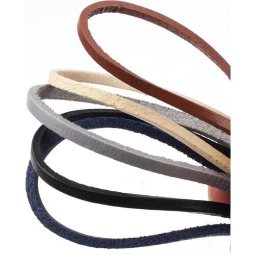 3mm Width Cowhide Leather Cord Leather Strap For Bag Belt, Handbag Handle, Jewelry Making Women DIY Handmade Accessories