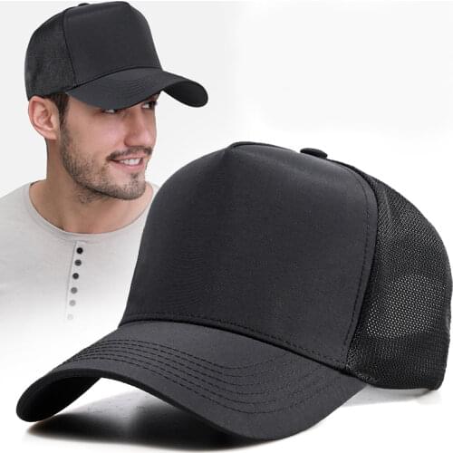 Big Head Man Large Size Mesh Baseball Hats For Men Outdoors Plus Size Sport Caps Dad Oversize Trucker Cap 60-65cm