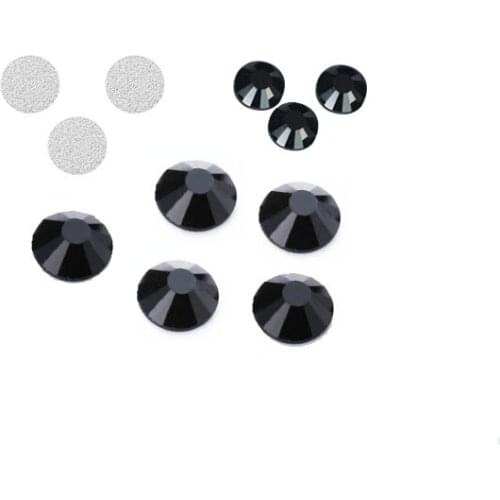 Crystal Glass Rhinestones For Nails 3d Flatback Glass Strass Non Hotfix Crystal Charm Nail Art Glitter Decorations