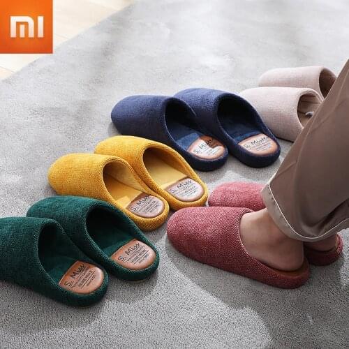 New XiaoMi Mijia Cotton Slippers Warm Comfortable In Winter, Breathable, Perspiration, Skin-friendly Plush Thick-soled Slippers