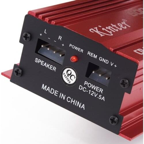 New Car 12V 500W 2 Channels Mini Hi-Fi Stereo Audio Amplifier Amp Subwoofer Brand New And High Quality