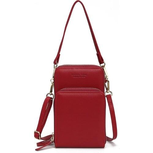 Large Capacity Bags for Women 2020 New Luxury Female Cellphone Messenger Crossbody Bags Zipper Clutch Wallet