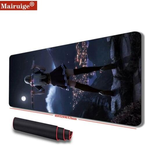 XGZ Japanese Samurai Cartoon Mouse Pad 300*700/800*300/900*400 Locking Pad, Keyboard Desk Non-slip