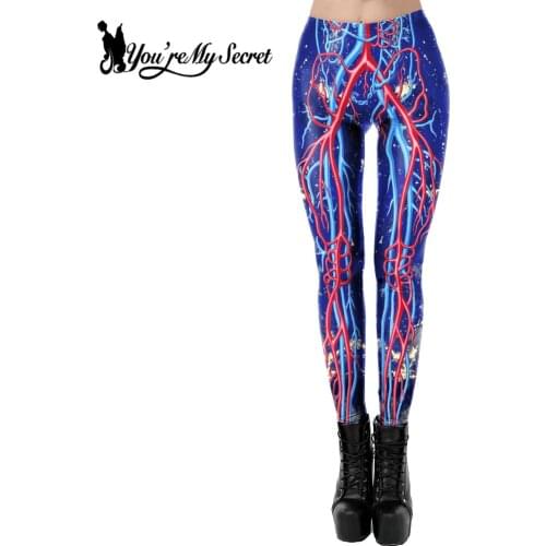 [You're My Secret] Women Sexy Tight Leggings Halloween 3D Print Long Pants Trousers Adult Workout Fitness Legging Dropshipping