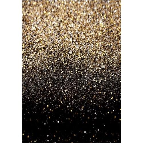 Gold Glitter Birthday Photo Background Black Happy Birthday Adult Theme Party Decoration Supplies Prom Photo Studio Backdrop