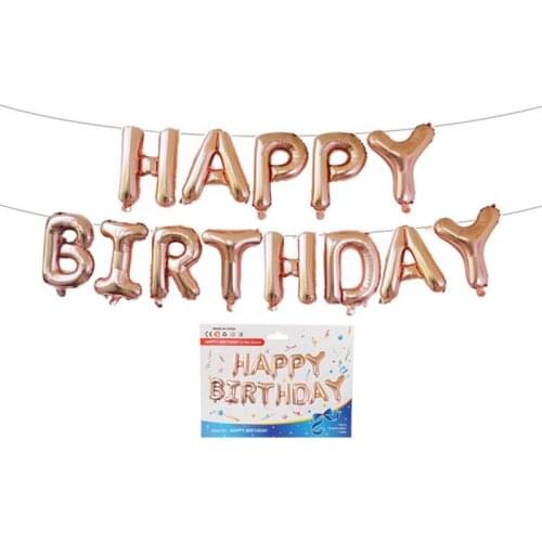 16inch Happy Birthday Aluminum balloons banners birthday party decorations kids Letter balloon baby shower supplies Girls Boys