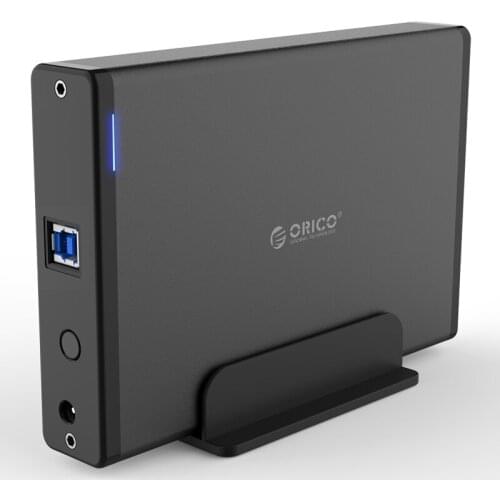 3.5-inch USB3.0 aluminum vertical hard disk box computer external read mobile hard disk