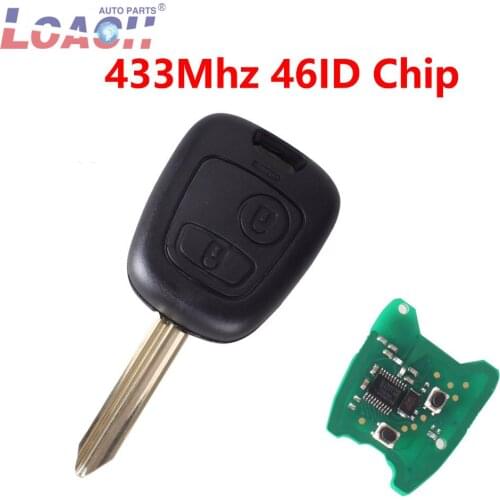 2 Buttons 433Mhz Car remote control Key For Citroen Saxo Picasso Xsara Berlingo SX9 Blade