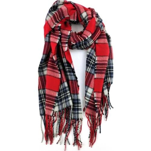 2021 Luxury Brand Mens Winter Plaid Scarf Warm Women Cashmere Shawls Scarves Casual Tassel Scarfs Man Business