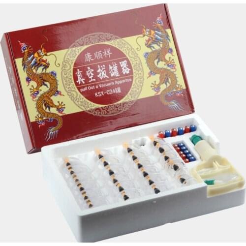24 pcs Magnetic acupuncture massage Spa Cupping Tank Household Vacuum Cupping apparatus pull out