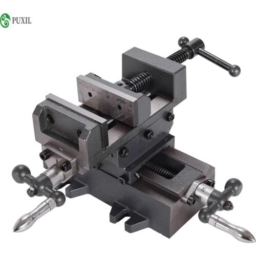 3-inch Precision Cross Vise Heavy Duty Vise Two-way Mobile Vise Work Bench Drilling and Milling Machine Special Cross Pliers