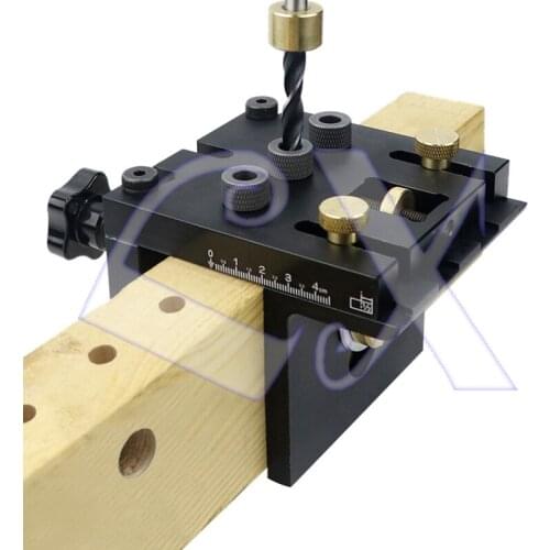 3 in 1 Woodworking Hole Puncher Locator Household DIY Hole Opener Panel Furniture Round Dowel Positioning Hole Puncher