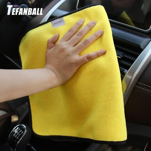 30x60cm Microfiber Car Care Polishing Wash Towels Plush Washing Drying Towel Strong Thick Plush Fiber Car Home Cleaning Cloth