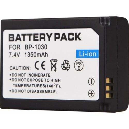 1pc 7.4V 1350mAh BP-1030 BP1030 Replacement Battery For Samsung NX200 BP-1030 Camera Battery Rechargeable Digital Batteria