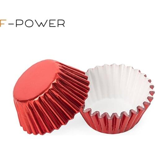 500 Pieces Big Size(5x7cm) Aluminum foil Metallic Cupcake Case Liners Baking Muffin Paper Cases Foil Cupcake Liners Baking Cups