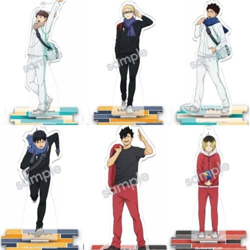 Anime Haikyuu!! Hinata Shoyo Tobio Kageyama Oikawa Tooru Acrylic Figure Stand Display Model Plate Table Decor Cosplay Collection