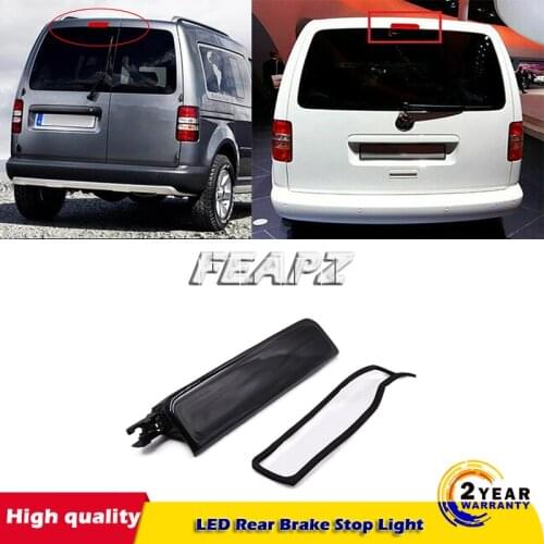 Car LED Third High Level Rear Brake Light 3rd Tail Stop Lamp Black 2K0 945 087C For VW Caddy MK3 2004-2015 2K0945087C