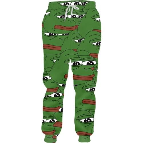 CJLM 3D Printing Frog Pants Casual Comfortable Autumn Winter Trousers Mens Womens Tracksuit Design Daily Green Wholesale 6XL