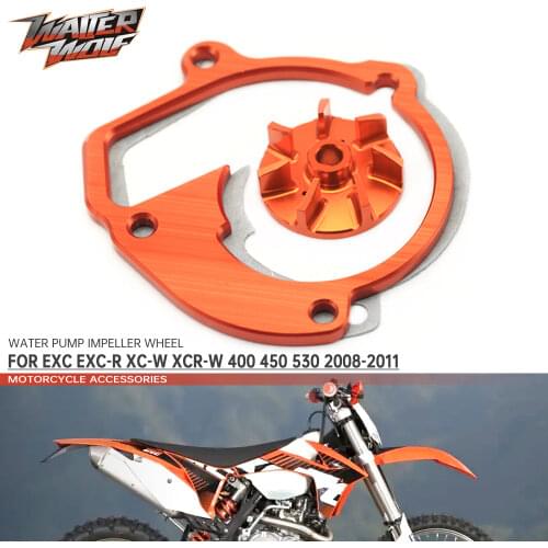 High Flow Billet Water Pump Impeller Wheel For EXC EXC-R XCR-W XC-W 450 530 2009-2011 2010 Motorcycle Accessories CNC