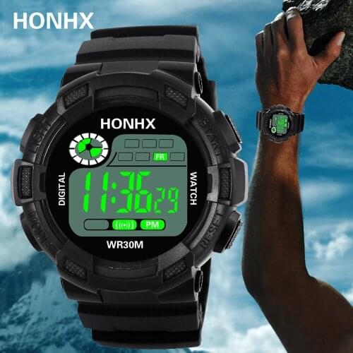 Men LED Digital Watch Sports Military Wristwatches Mens Top Brand Luxury Wrist Watches Silicone Army Clock Montre Homme relogio