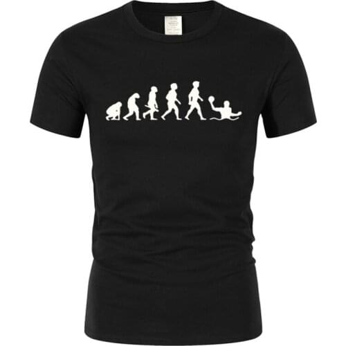 Evolution Waterpolo Ball Player Men T-Shirt Summer Fashion Short Sleeve O-Neck t shirt Cotton Funny Cool Male Harajuku Tops Tees