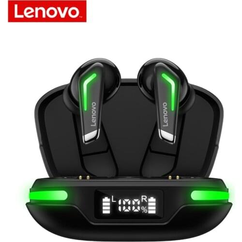 Lenovo GM3 Gaming Headphone wireless Bluetooth Earphone Low Latency TWS Bluetooth Headset With LED Power Display Gaming Earbuds