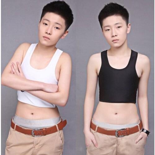 Short Chest Breast Vest Breathable Buckle Binder Trans Lesbian Tomboy Cosplay