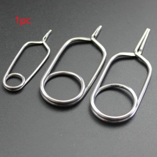S/M/L Fly Fishing Hackle Pliers Tools Stainless Steel Flies Hook Tips Non Skid Feather Clips Fishing Tying Accessories #N