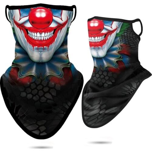 Halloween Mask Motorcycle Face Cover Breathable Balaclava Multifunctional Headwear Snowboard Neck Gaiter Scarf Joker Venom Buff
