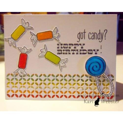 Metal Cutting Dies hollow rectangle 4.9*2.9cm candy for card DIY Scrapbooking stencil Paper Craft Album template Dies 16*5.1cm