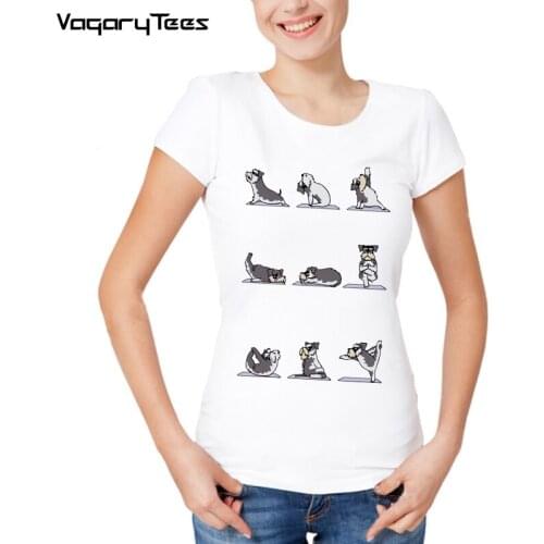 Miniature Schnauzer Workout T Shirt Summer High Quality Animal Fitness T-Shirt Women men Hipster Streetwear Tops Tee Shirts