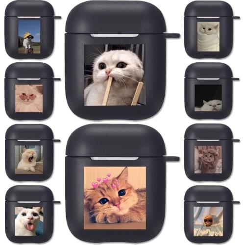 Fun Naughty Cat Silicone Cover for Apple Airpods 2/1 Earphone Coque Soft Protector Fundas Airpods Air Pods Covers Earpods Case