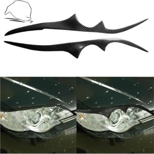 For Subaru Legacy 2006-2008 Carbon Fiber Car Headlight Cover Stickers Auto Eyelids Eyebrows Trim Car Accessories Type A B