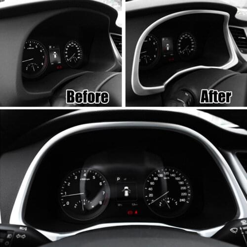 Car ABS Instrument Gauge Panel Cover Trim Cover Bezel Decal Frame Fit for Hyundai Tucson 2016+ Car Styling Decoration Accessory