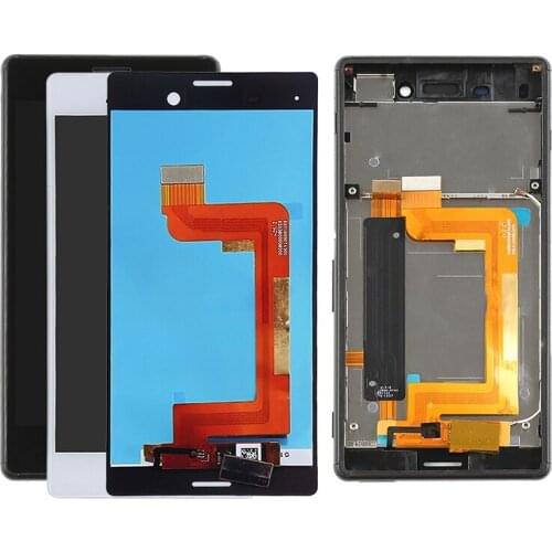 Single Dual SIM LCD For Sony Xperia M4 LCD Display Touch Screen with Frame For Sony Xperia M4 LCD E2303 E2306 E2353