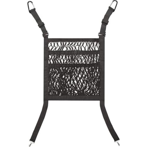 New 2 Layer Car Mesh Organizer Seat Rear Net Back Seat Bag Pet Cargo Cloth Universal Multifunction Storage Debris Bags