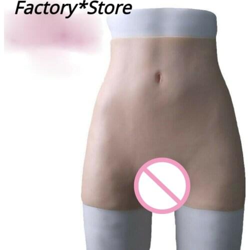 Silicone Tgirl Casual Underwear Underwear Fake Vagina Thickened Buttocks Panties