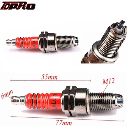 TDPRO Spark Plug Moped Scooter ATV Quad 3 Electrode Ignition Sparking Plugs For 125cc 150cc 200cc CF250 CH250 Engine Dirt Bike