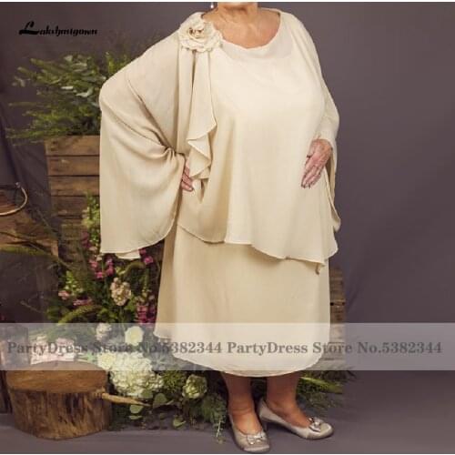 Lakshmigown Plus Size 2 Piece Mother of The Bride Dresses for Weddings 2020 Robe Longue Godmother Long Evening Party Gowns