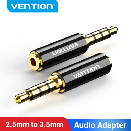 Vention 3.5mm to 2.5mm Audio Adapter 3.5mm Male to 2.5mm Female Plug 4 Pole Connector for Car Speaker cable Headphone Jack 3.5mm